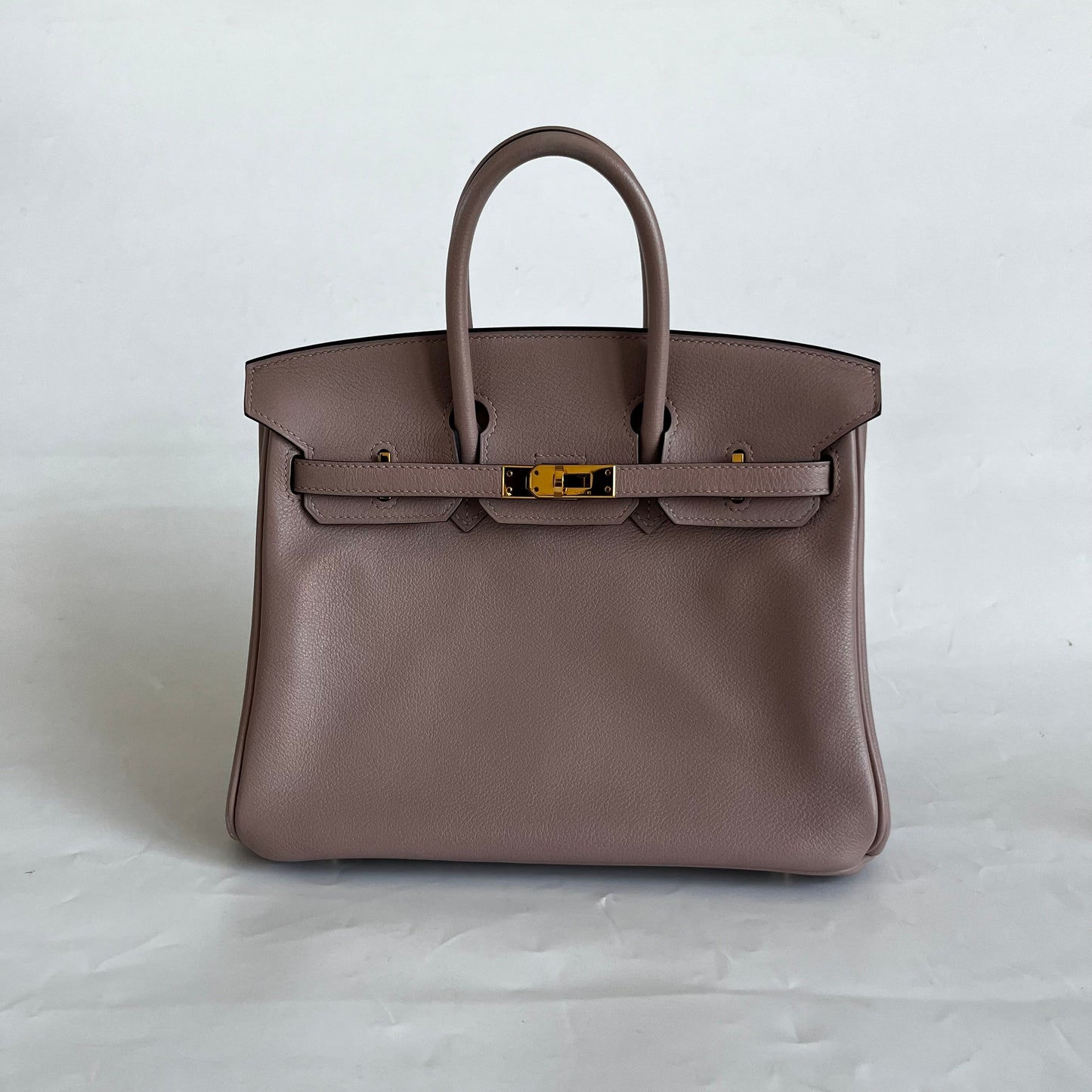 Hermès Glycine Evercolor Leather Gold Hardware Birkin 25 Bag