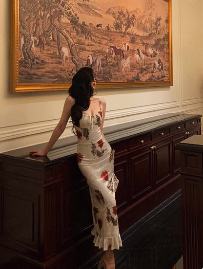 Sexy Sheath Floral Blue 21st Birthday Dress Party Gown Birthday Outfits Birthday Dress Ideas For Women DP1891