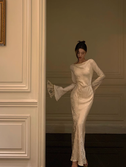 Sexy Sheath Long Sleeves Autumn 21st Birthday Dress Party Gown Birthday Outfits Birthday Dress Ideas For Women DP1901