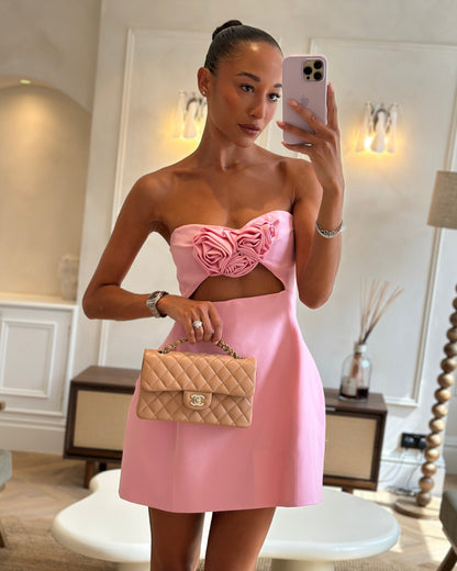 Chanel Beige Small Classic Double Flap Bag in Lambskin Leather with Champagne Gold Hardware