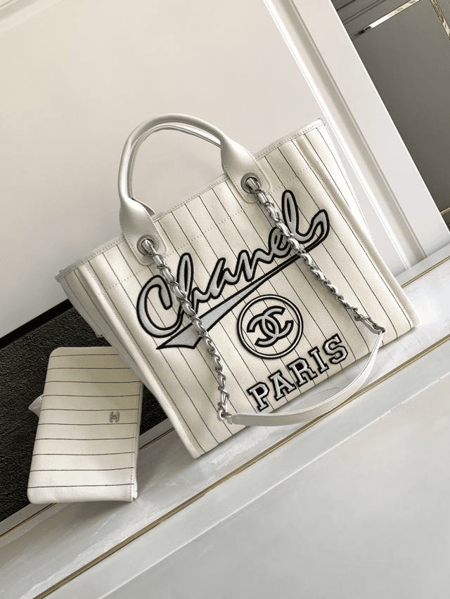 CHANEL Doville Tote And Shoulder Bag