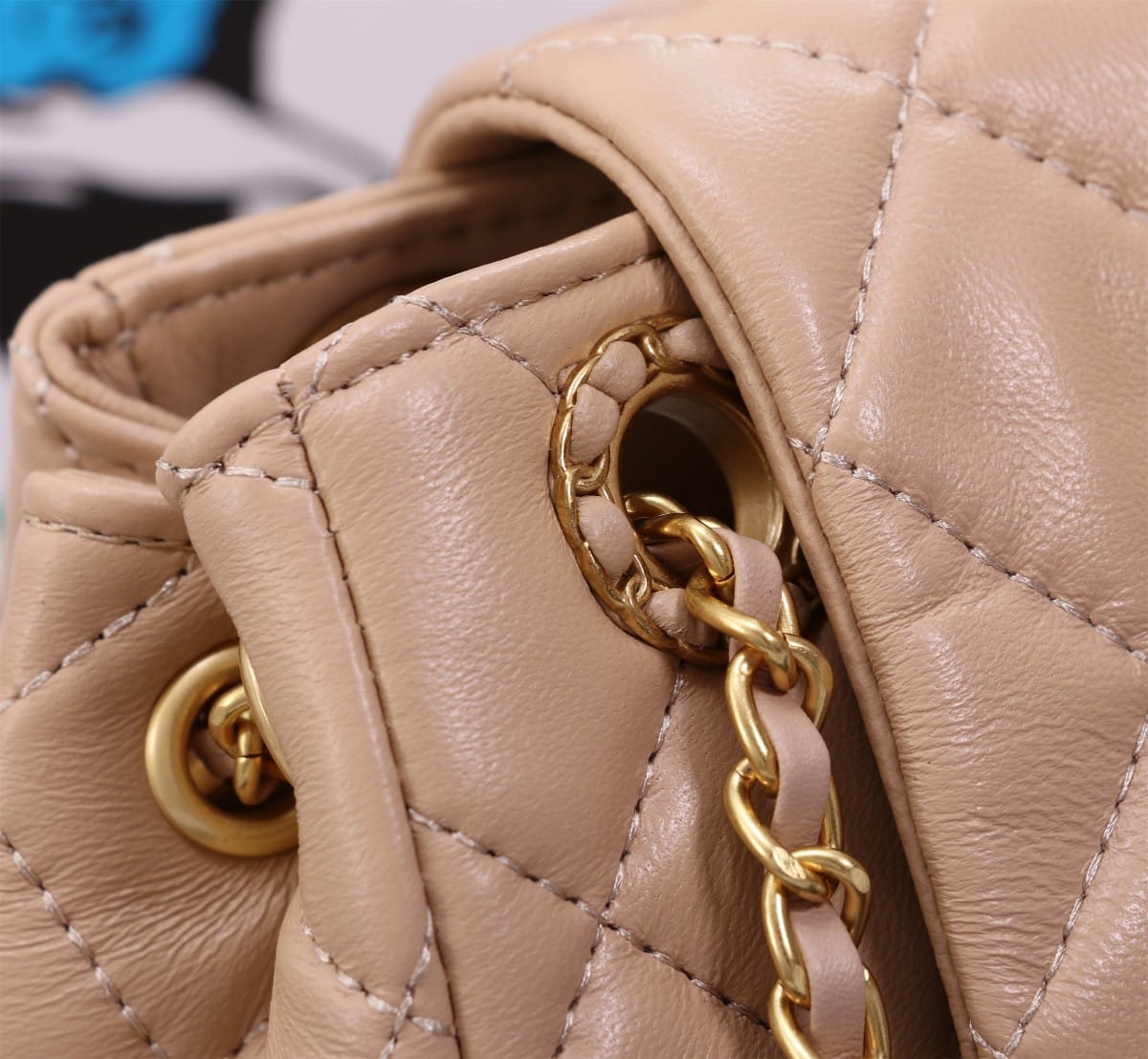 CHANEL MIX ACCORDION CC FLAP BAG QUILTED GLAZED CALFSKIN PINK 23CM