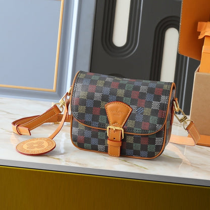 LOUIS VUITTON MONTSOURIS MESSENGER PM DAMIER EBENE 20CM N00147