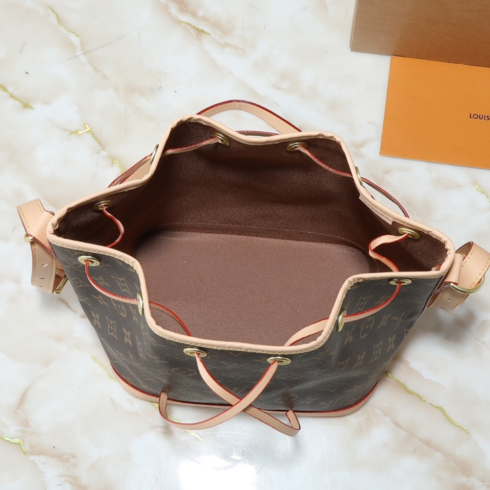 LOUIS VUITTON PETIT NOÉ BAG MONOGRAM BROWN 27CM M46984