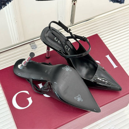 GUCCI WOMEN’S SLINGBACK PUMP BLACK 812998 BNC00 1000