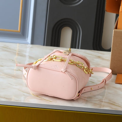 LOUIS VUITTON COUSSIN BACKPACK MINI PINK JASMIN 15CM M13389