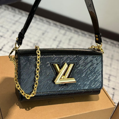 LOUIS VUITTON TWIST WEST BAG EPI BLACK 23CM M24549