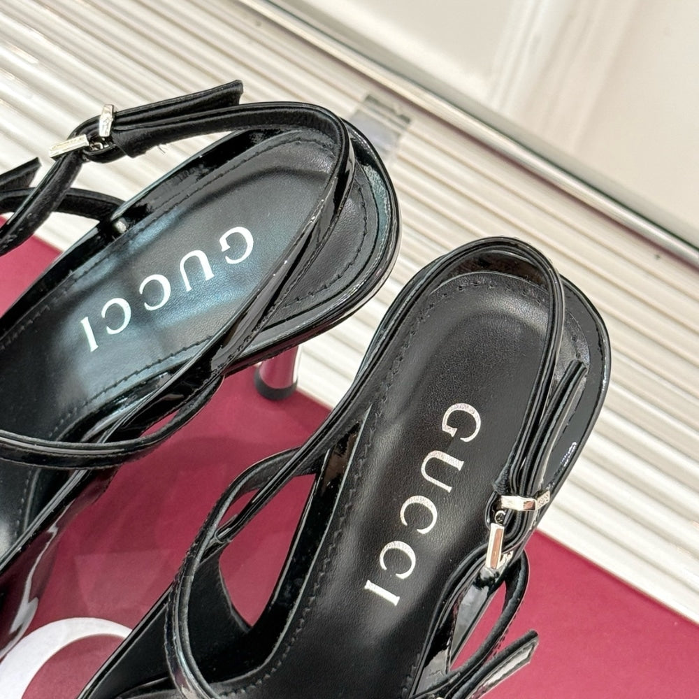 GUCCI WOMEN’S SLINGBACK PUMP BLACK 812998 BNC00 1000