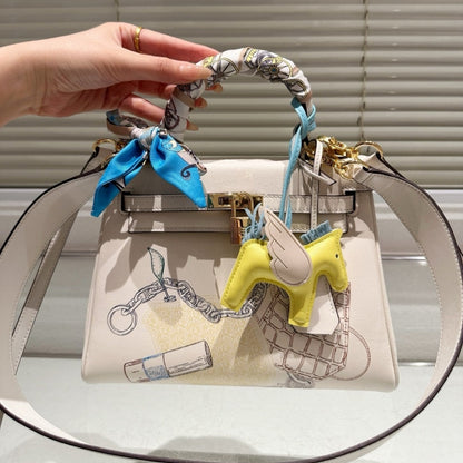 HERMÈS KELLY 25 RETOURNE IN AND OUT NATA SWIFT PALLADIUM HARDWARE 25CM