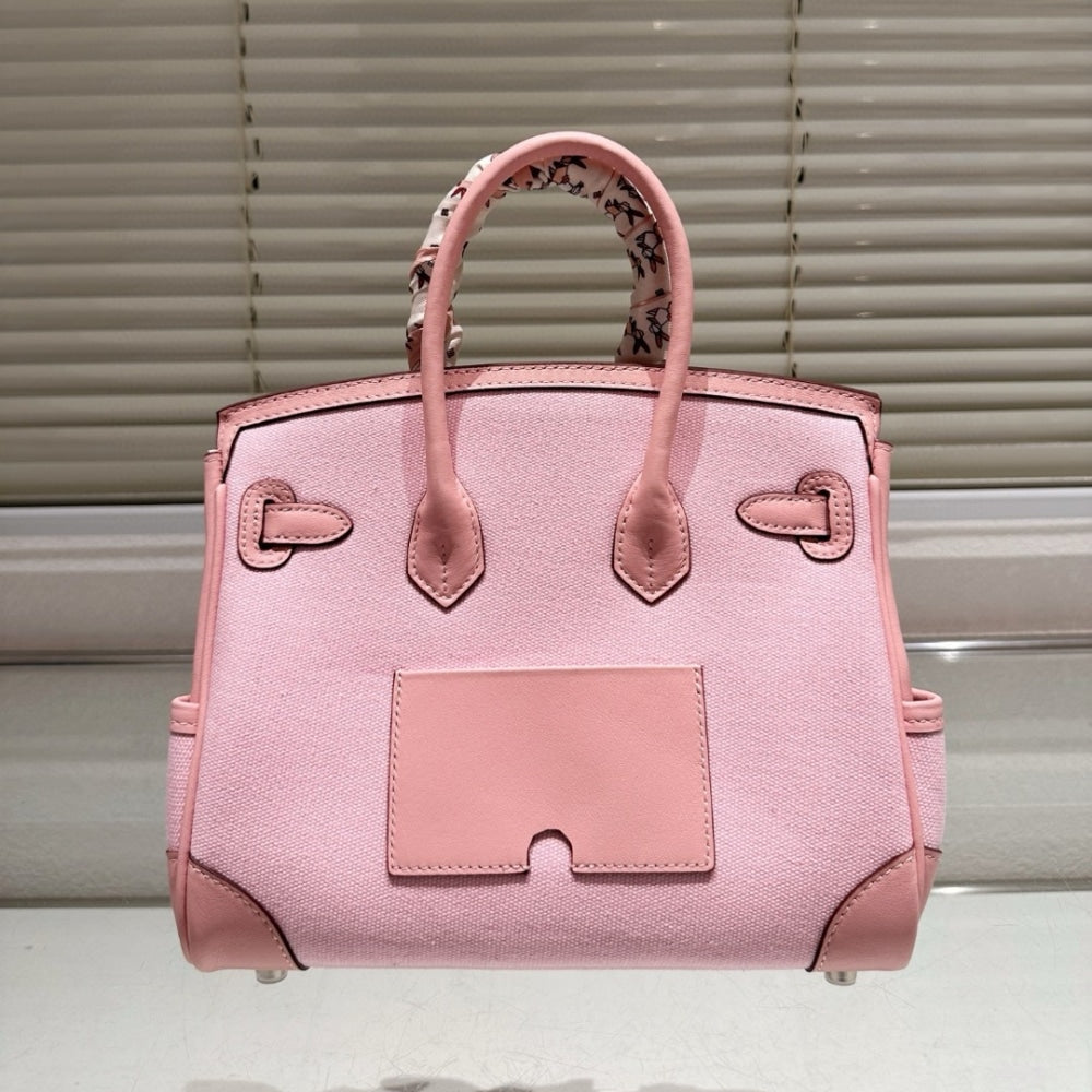 HERMÈS BIRKIN 25 CARGO TRAVEL BAG PINK 25CM