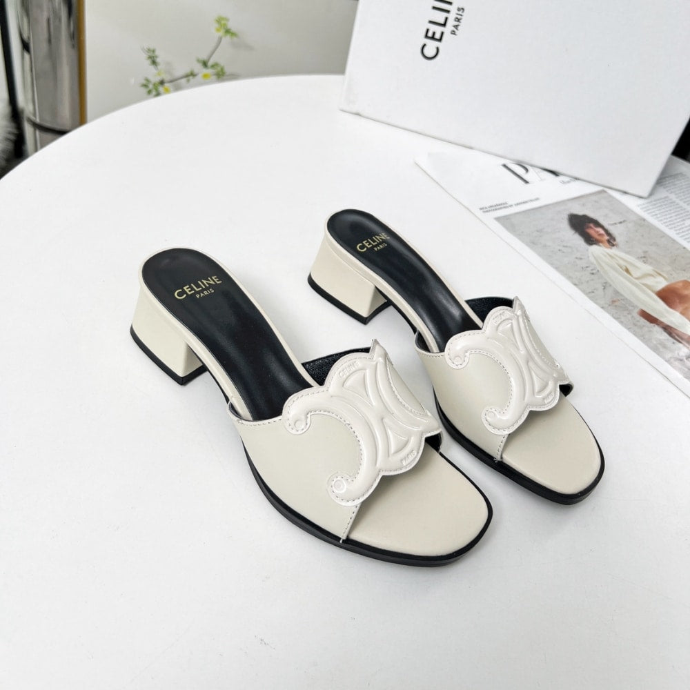 CELINE CLEMENCE MULE IN WHITE 362355045C 01MK