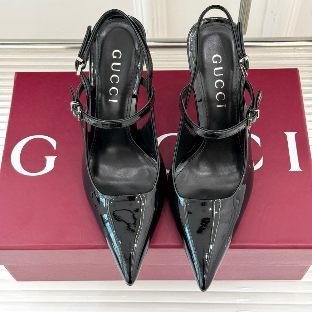 GUCCI WOMEN’S SLINGBACK PUMP BLACK 812998 BNC00 1000