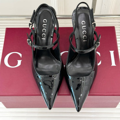 GUCCI WOMEN’S SLINGBACK PUMP BLACK 812998 BNC00 1000