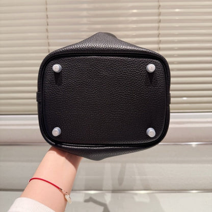 HERMES PICOTIN LOCK 18 BAG BLACK AND PINK 18CM