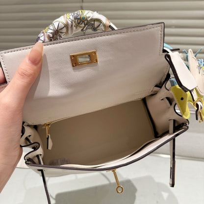 HERMÈS KELLY 25 RETOURNE IN AND OUT NATA SWIFT PALLADIUM HARDWARE 25CM