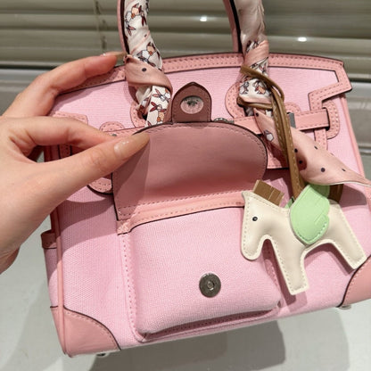 HERMÈS BIRKIN 25 CARGO TRAVEL BAG PINK 25CM