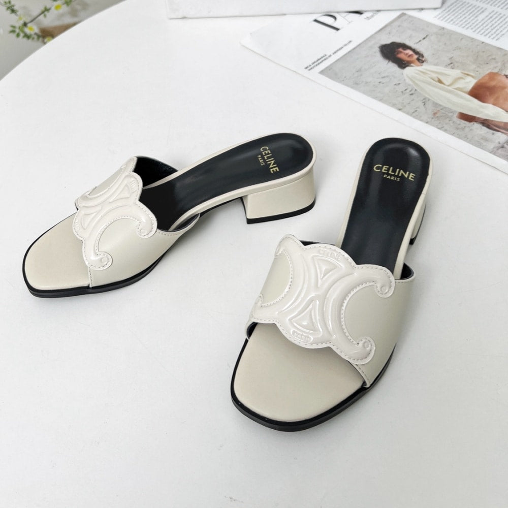 CELINE CLEMENCE MULE IN WHITE 362355045C 01MK