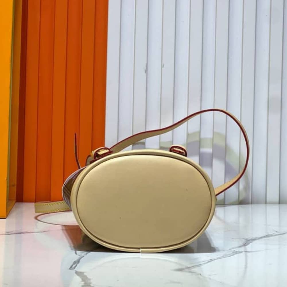 LOUIS VUITTON X MURAKAMI NANO BUCKET MONOGRAM CANVAS SAKURA BROWN 17CM M13417