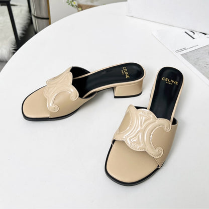 CELINE CLEMENCE MULE IN BEIGE