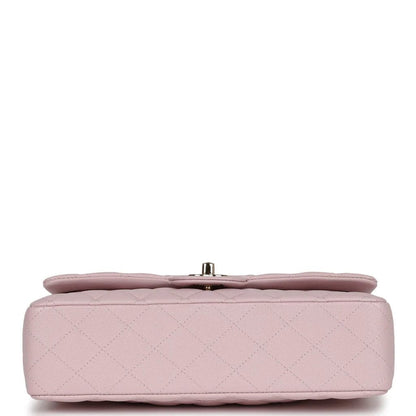Chanel Medium Classic Double Flap Light Pink Caviar Light Gold Hardware