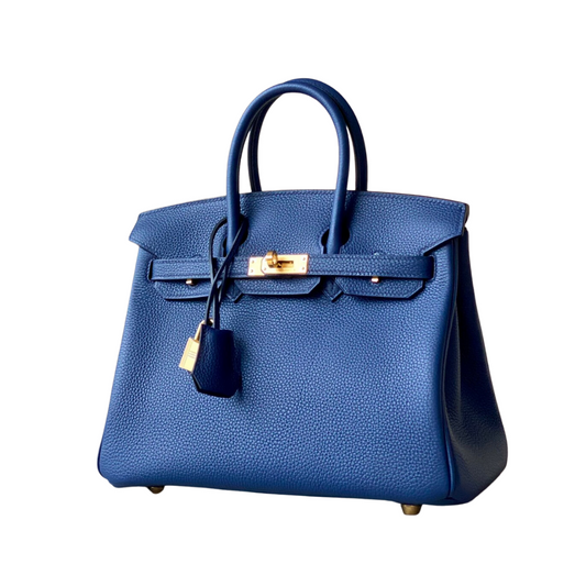 H BIRKIN 25 TOGO NAVY BLUE  GOLD HARDWARE 25CM