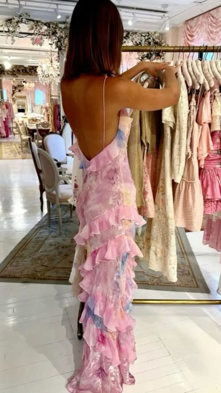 Cute Layers Spaghetti Straps Long Prom Dress Summer Beach Dresses