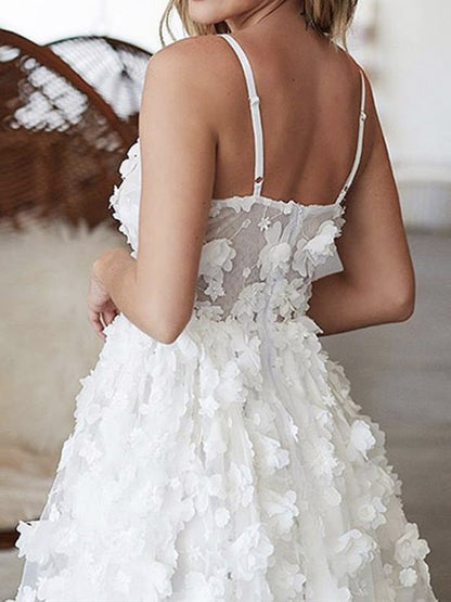 Cute V Neck White Short Lace Prom Dresses, White Short Lace Formal Homecoming Graduation Dresses
