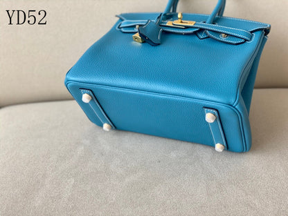H BIRKIN 25 TOGO BLUE GOLD HARDWARE 25CM