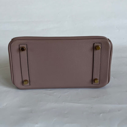 Hermès Glycine Evercolor Leather Gold Hardware Birkin 25 Bag