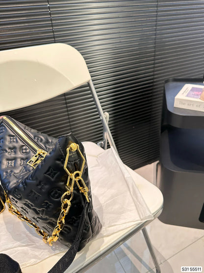 Louis Vuitton LV Shoulder Bag Chunky Chain Shoulder Strap Detachable Tote Bag