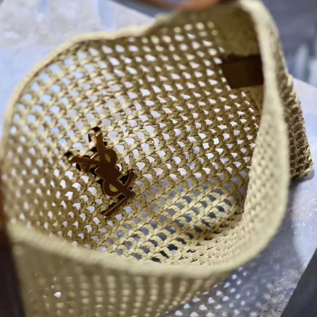 SAINT LAURENT YSL Raffia tote Bag
