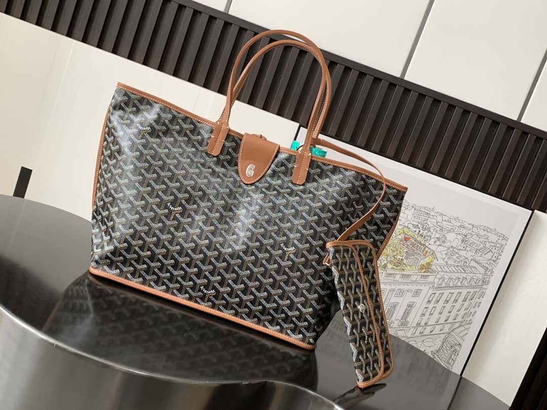Goyard Artois Tote Coated Canvas brown handbag