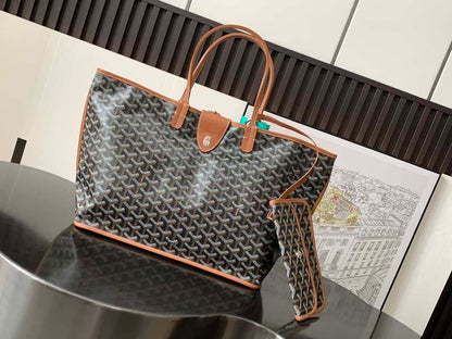 Goyard Artois Tote Coated Canvas brown handbag