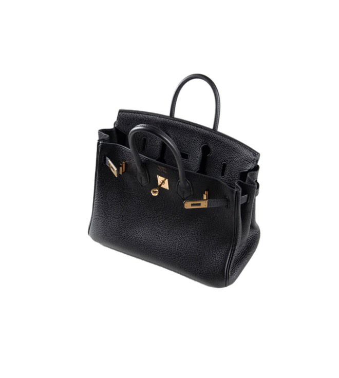 Hermès 25 Birkin Black Togo Leather with Rose Gold Hardware