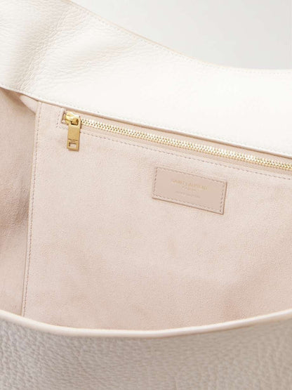 SAINT LAURENT Le 5 À 7 Bea textured-leather tote