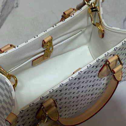 LOUIS VUITTON ONTHEGO PM AZURE BLUE AND SAND 25CM M15138