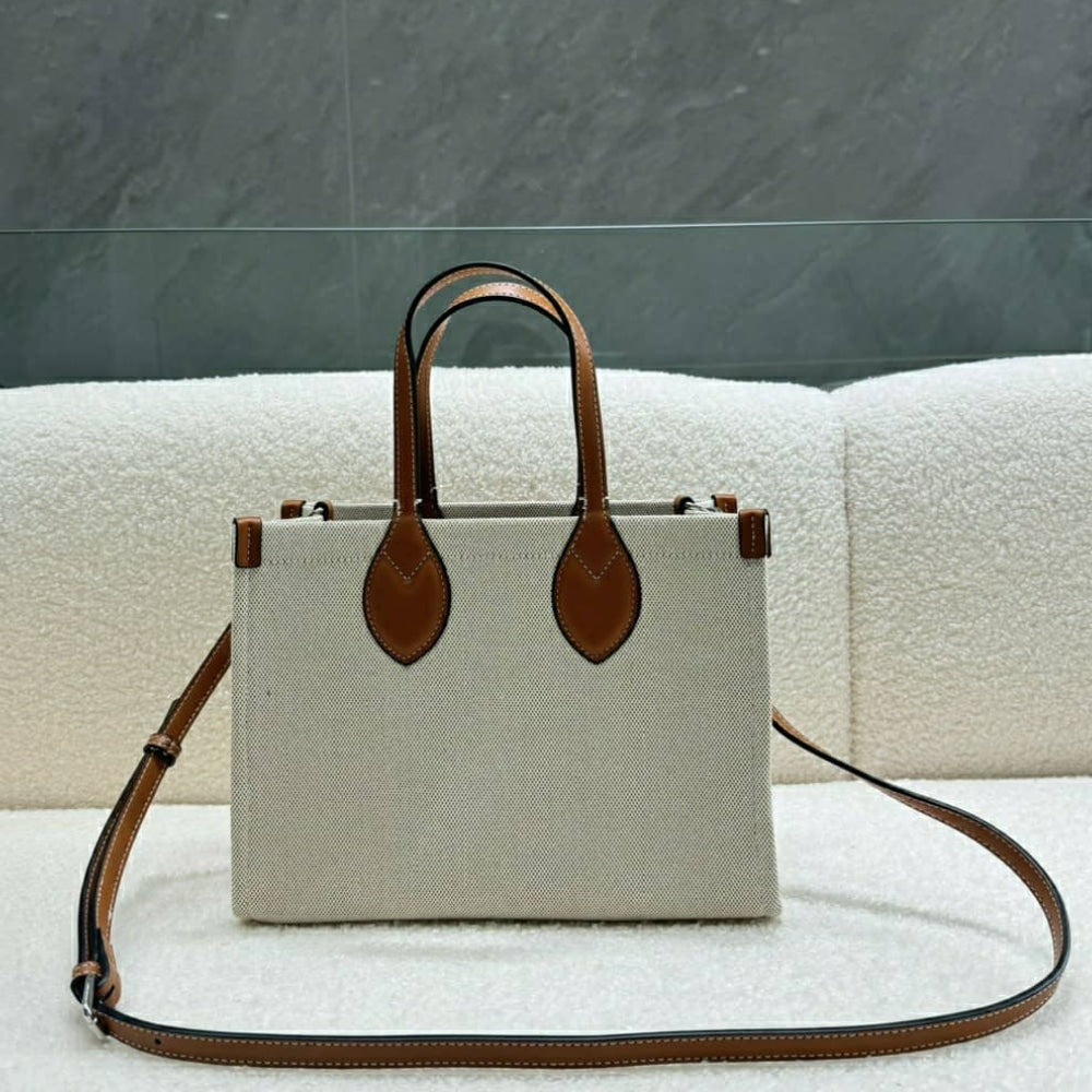 GUCCI MEDIUM TOTE BAG WITH GUCCI PRINT BEIGE 28CM 772144 FACUL 8451