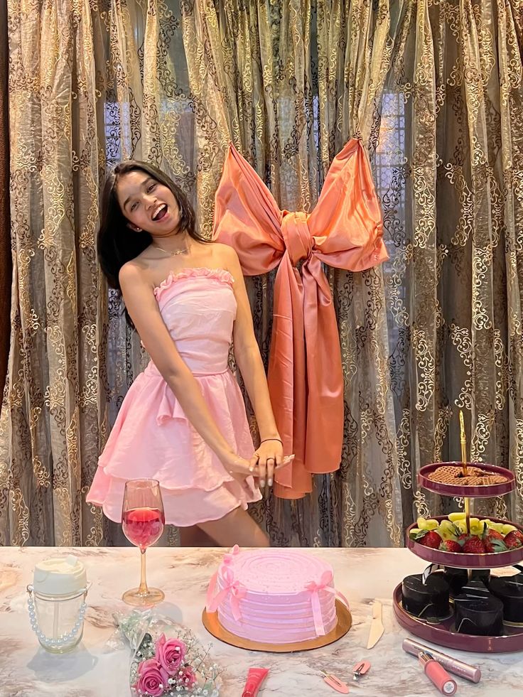 Cute A line Strapless Pink Mini Short Formal 8th Grade Homecoming Dresses Summer Middle School Hoco Dress Homecoming Outfits Birthday Outfit DH1020