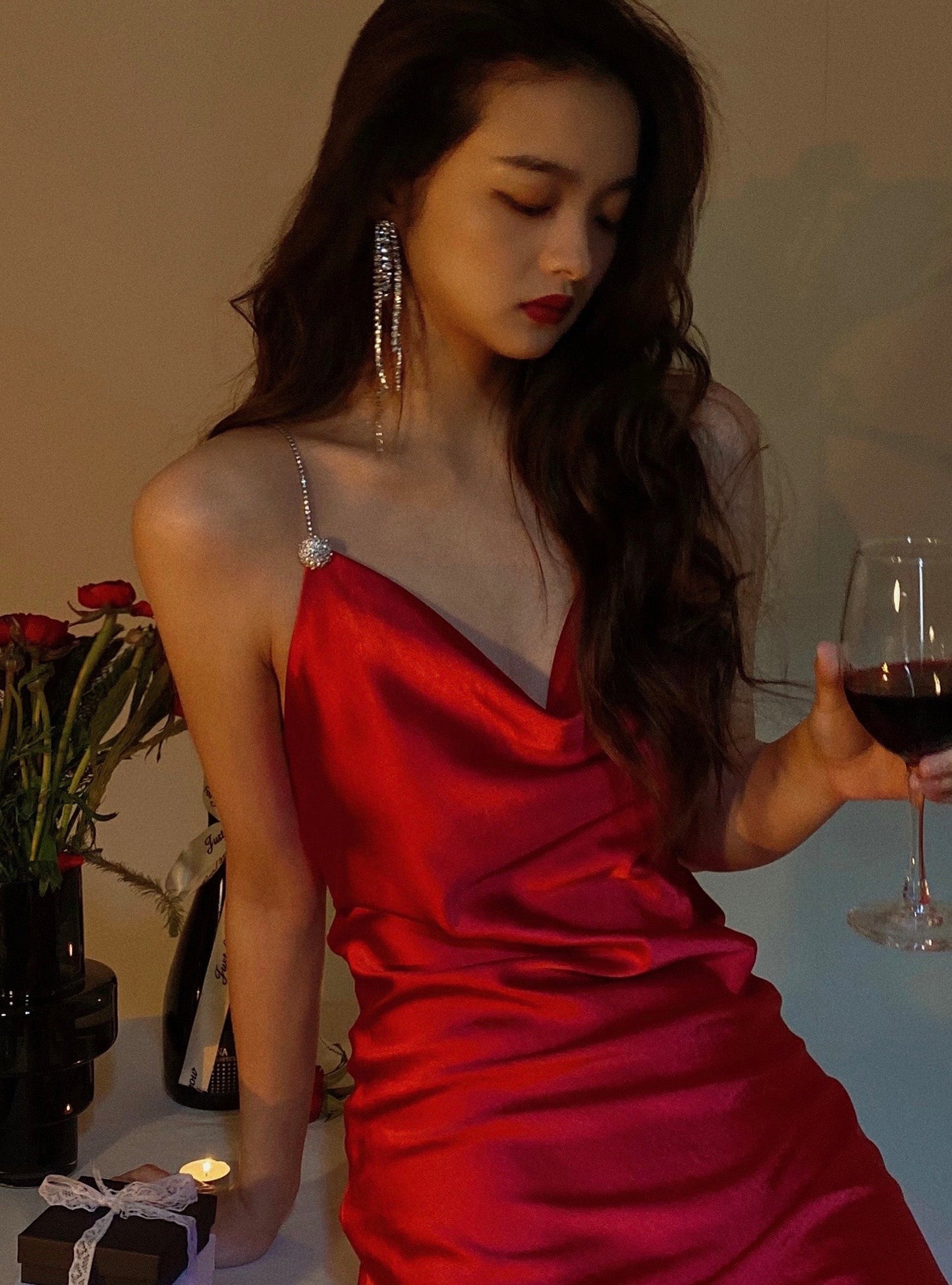 Sexy Sheath Spaghetti Straps Red Satin Mini Short Formal 8th Grade Homecoming Dresses Summer Middle School Hoco Dress Birthday Outfits DH1096