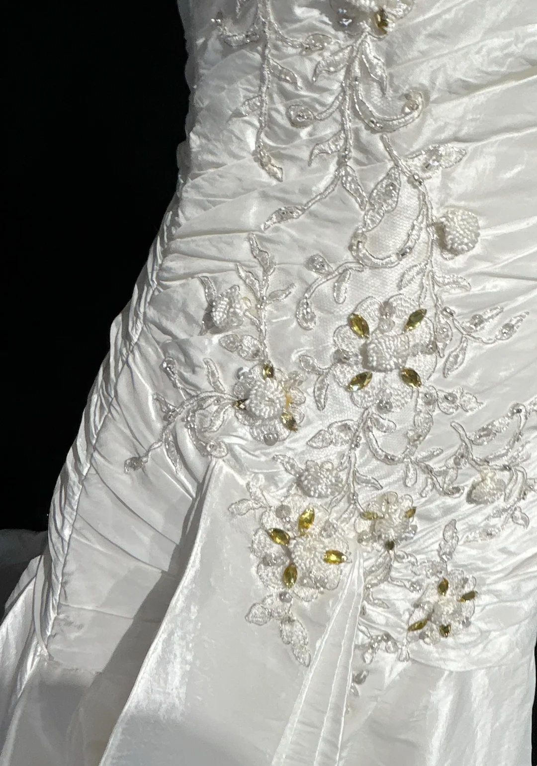 Unique Bridal Gown Mermaid Strapless Lace Sleeveless White 50s Wedding Dresses Modest Bridal Gowns DH1103