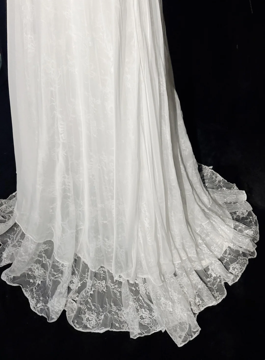 Vintage Bridal Gown 1960s A Line V Neck Short Sleeves Lace Beads Long White 90s Wedding Dresses Elegant Brides Gowns DH1118