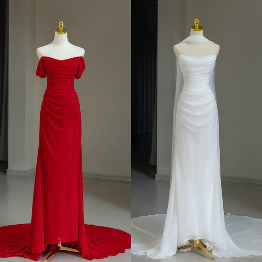 Modest Bridal Gown Sheath Off The Shoulder With Short Sleeves Tulle Wedding Dresses Elegant Bridal Gowns DH1127