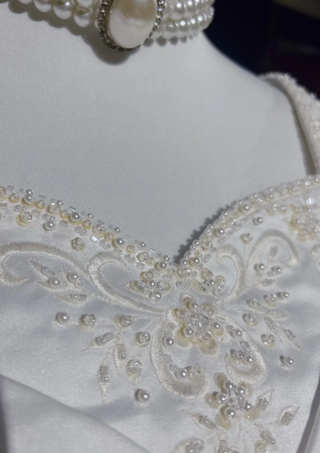 Vintage Bridal Gown A line Square Neck White Short Sleeves Satin 60s Wedding Dresses Timeless Brides Bridal Gowns DH1143