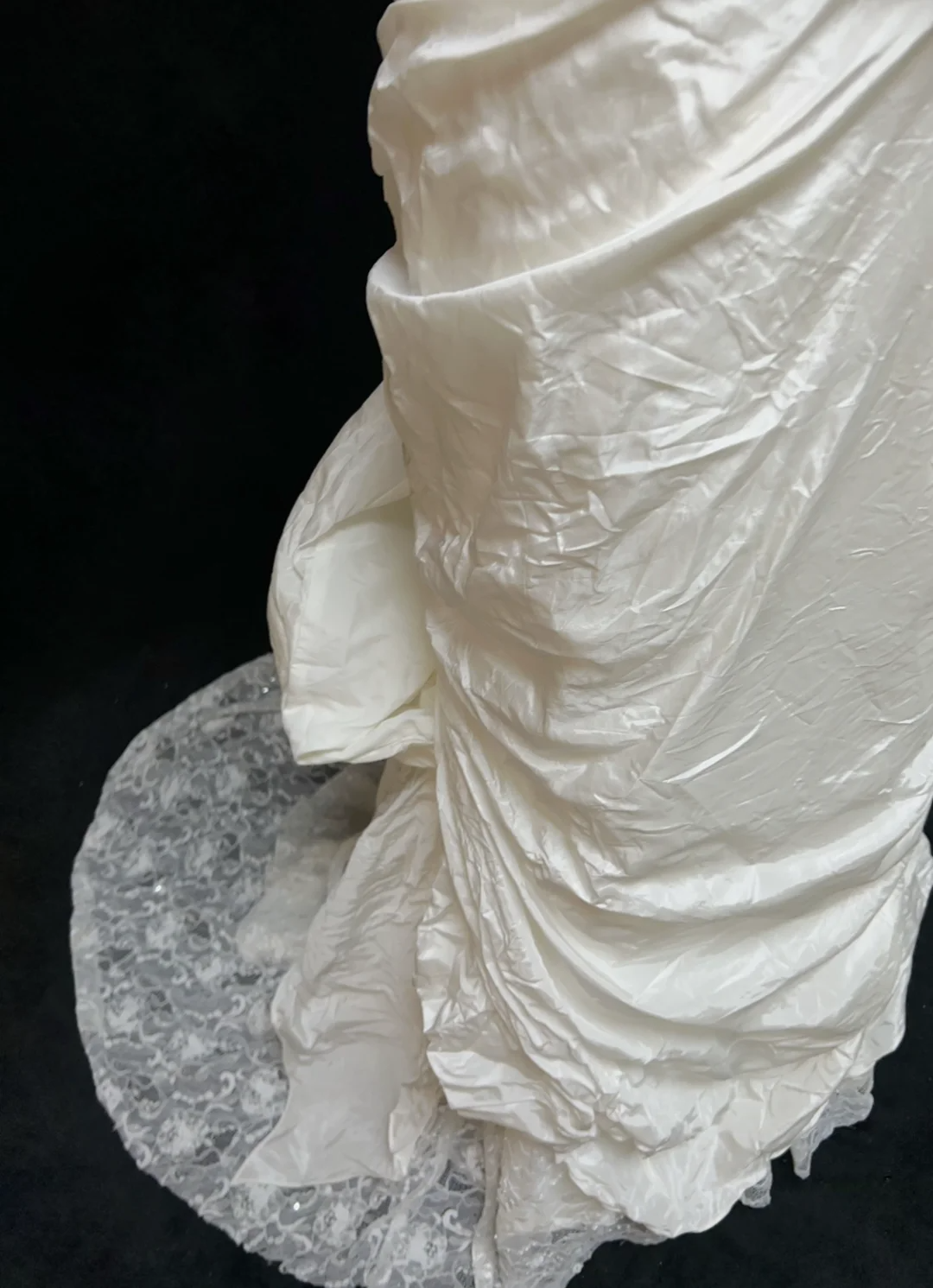 Classic Elegant Wedding Gown Mermaid Off The Shoulder Short Sleeves Ivory Lace 80s Wedding Dresses Vintage Bridal Gowns DH1151