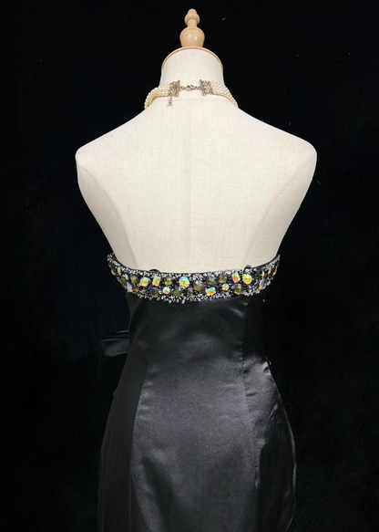 Vintage Sheath Sweetheart Black Satin Mini Short Formal 8th Grade Homecoming Dresses Summer Middle School Hoco Dress 20th Birthday Outfits DH1154