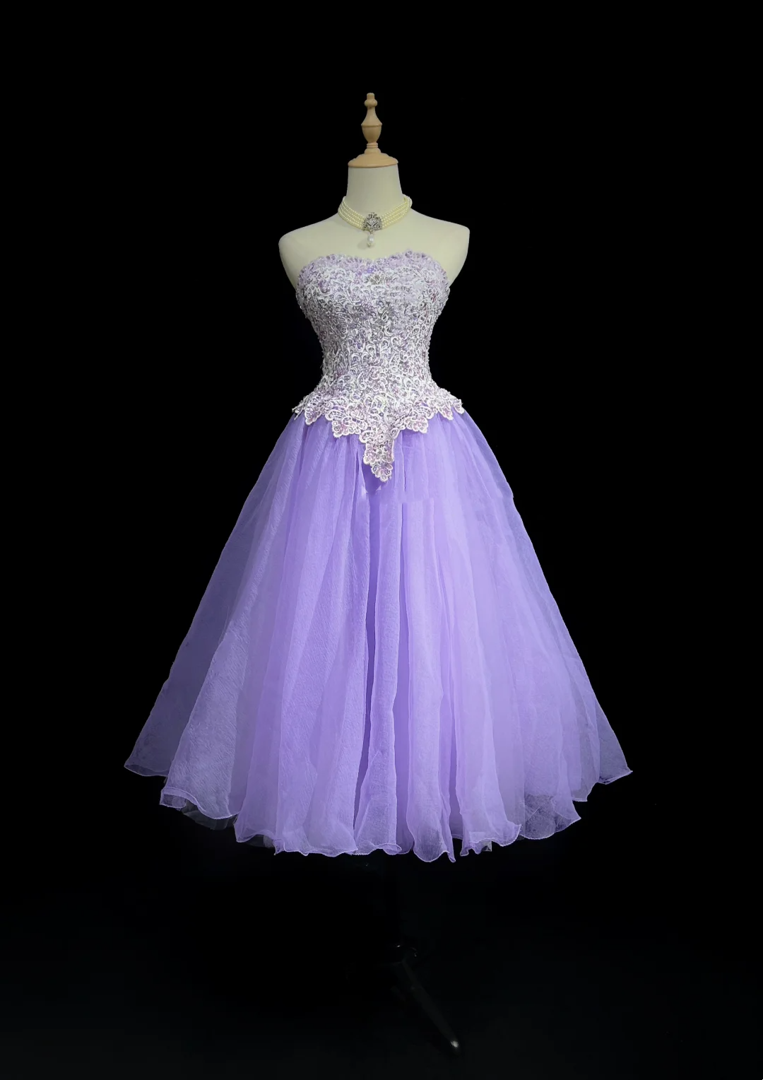 Vintage Ball Gown Sweetheart Lilac Tulle Lace Formal 8th Grade Homecoming Dresses Summer Middle School Hoco Dress 20th Birthday Outfits DH1156
