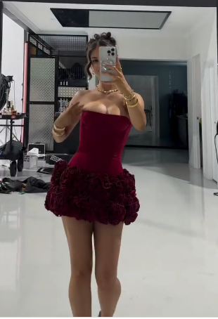 Sexy Sheath Strapless Burgundy Satin Mini Short Formal 8th Grade Homecoming Dresses Summer Middle School Hoco Dress 20th Birthday Outfits DH1180