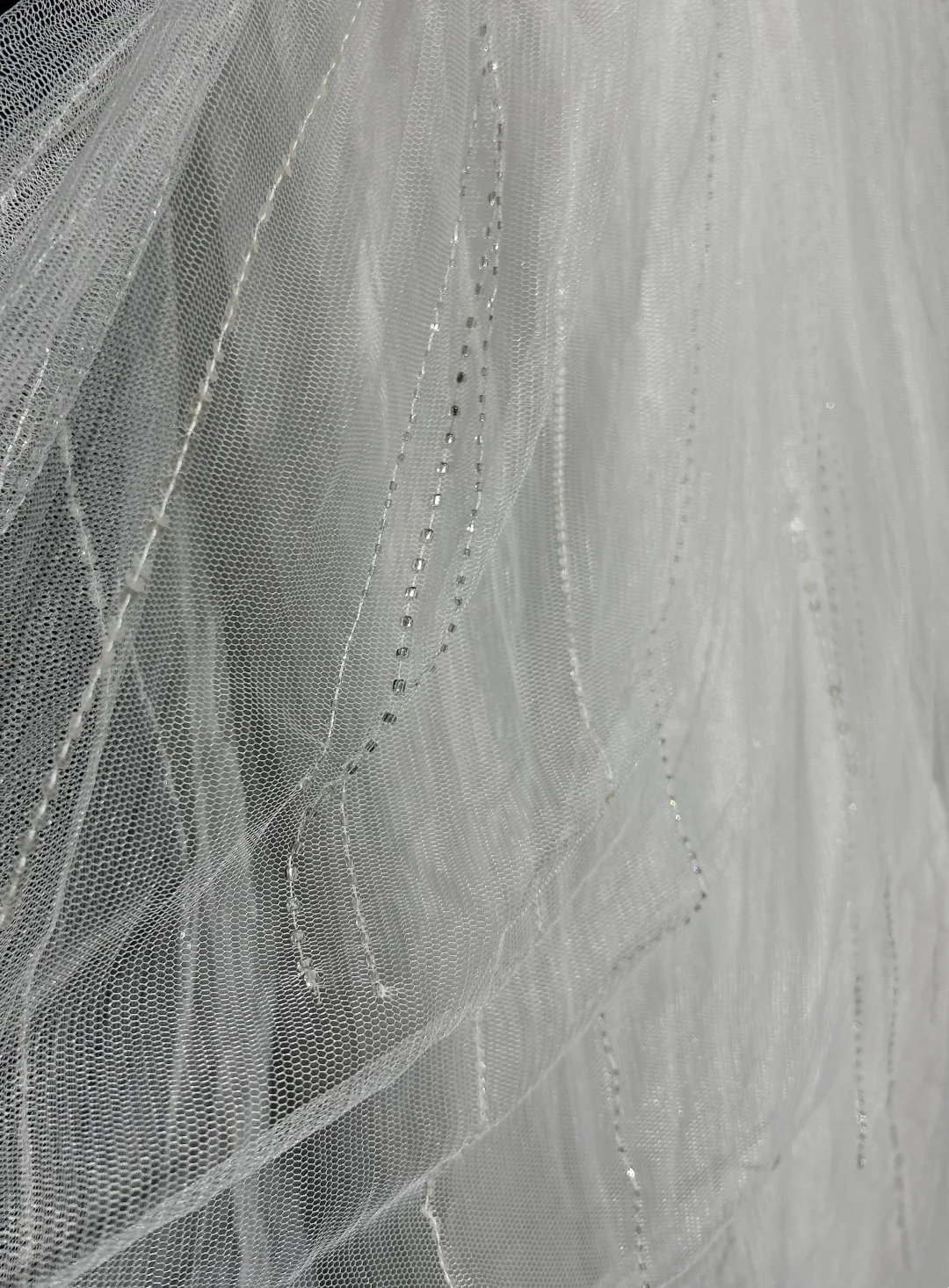 Unique Bridal Dress A Line V Neck White Tulle Long 90s Wedding Dresses Vintage Bride Dress Bridal Gowns DH1256