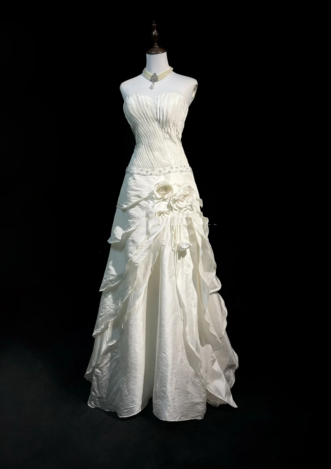 Classic Wedding Dress A Line Sweetheart White Satin Long 70s Wedding Dresses Vintage Bride Dress Bridal Gowns DH1257