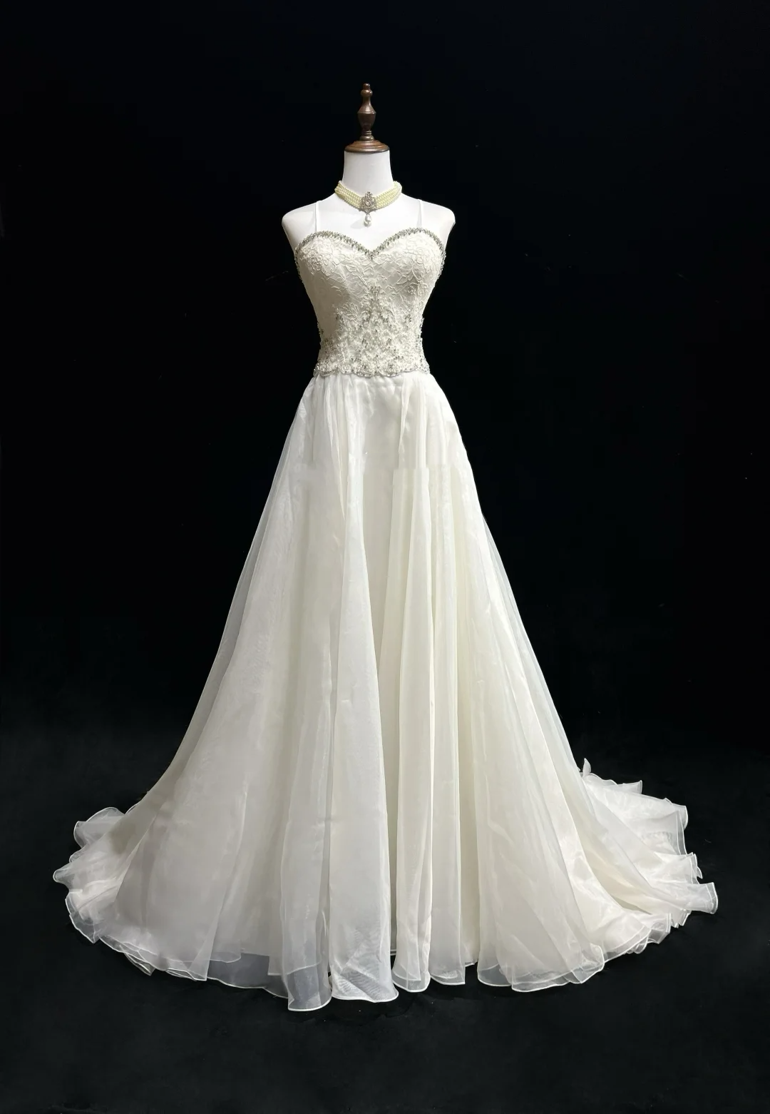 Unique Bridal Dress A Line Spaghetti Straps White Lace Long 90s Wedding Dresses Vintage Bride Dress Bridal Gowns DH1259